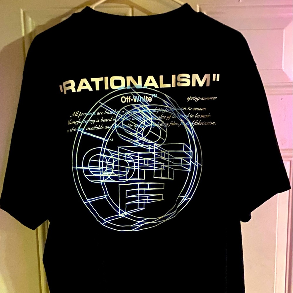 Off-White rationalism print tee shirt